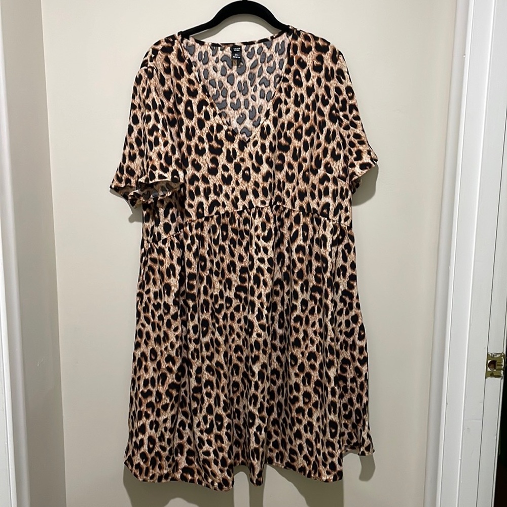 SHEIN Leopard Print Dress - Brown and Black